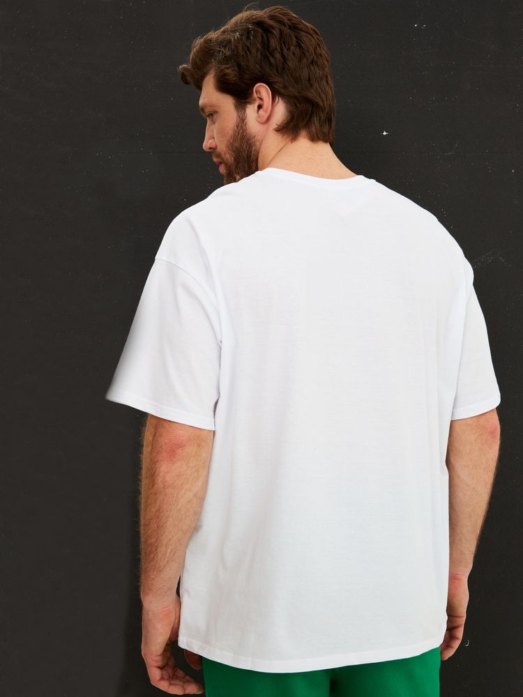 картинка Футболка Oversize Premium, белая от магазина Одежда+