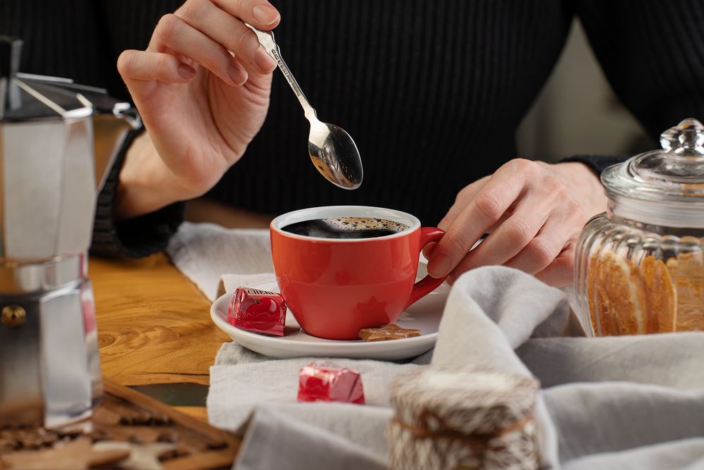 картинка Чайная пара Cozy Morning, красная с белым от магазина Одежда+