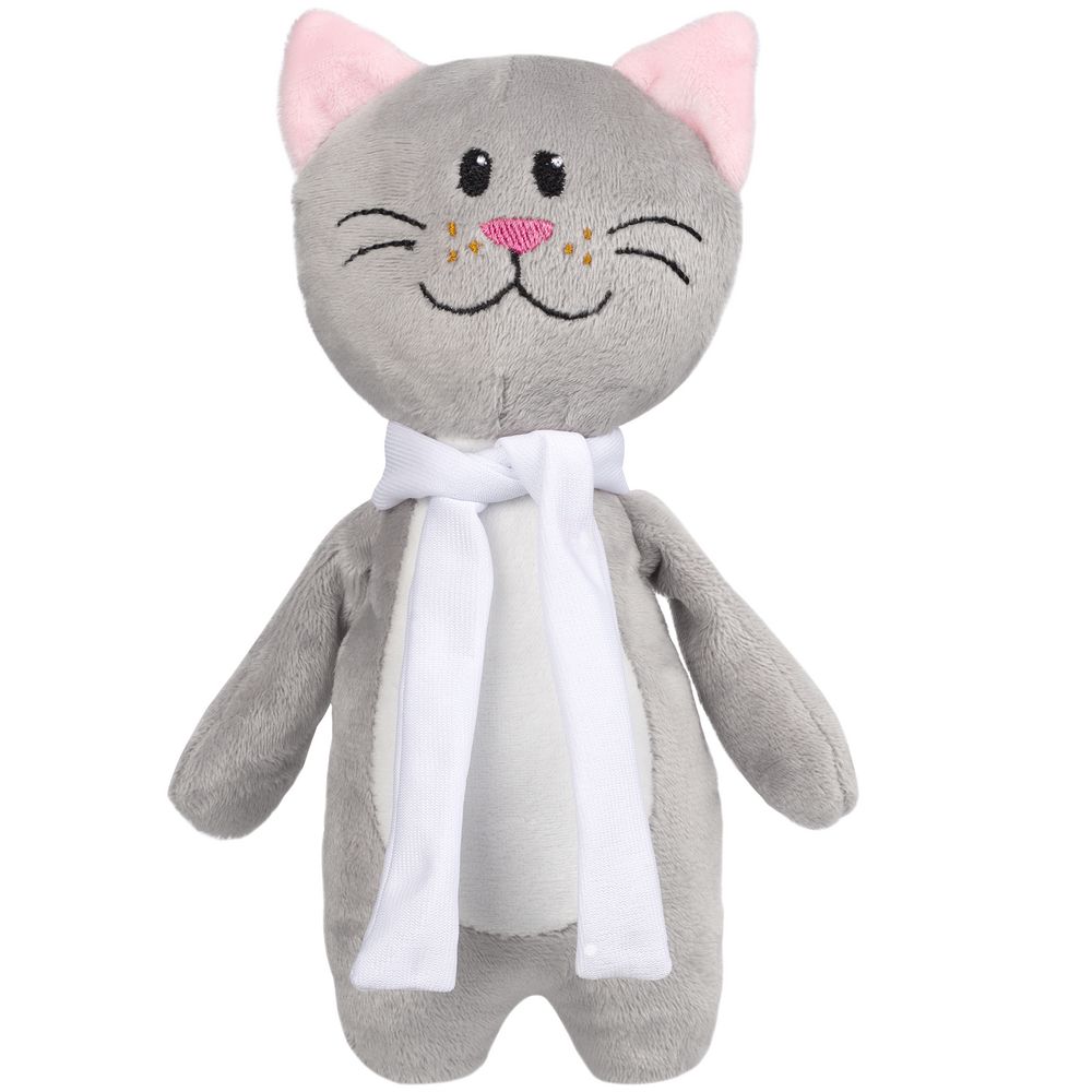 картинка Мягкая игрушка Beastie Toys, котик с белым шарфом от магазина Одежда+