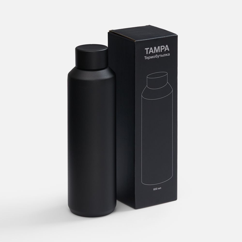 картинка Термобутылка Tampa, ver.2, черная от магазина Одежда+