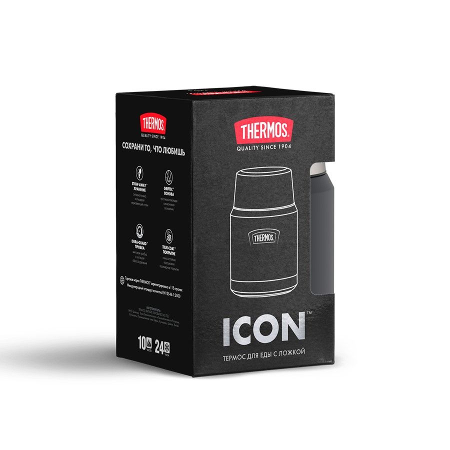 картинка Термос для еды Icon 470, черный от магазина Одежда+