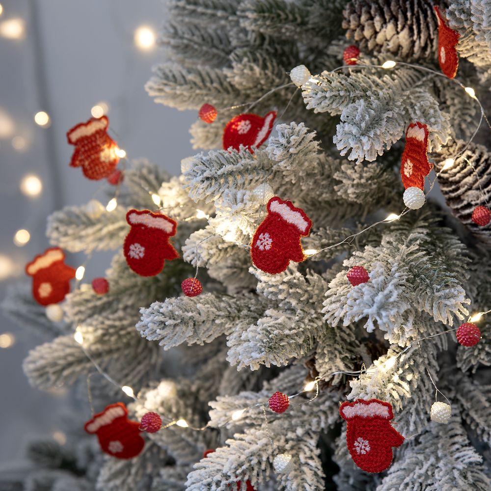 картинка Гирлянда Merry Mittens, красная от магазина Одежда+