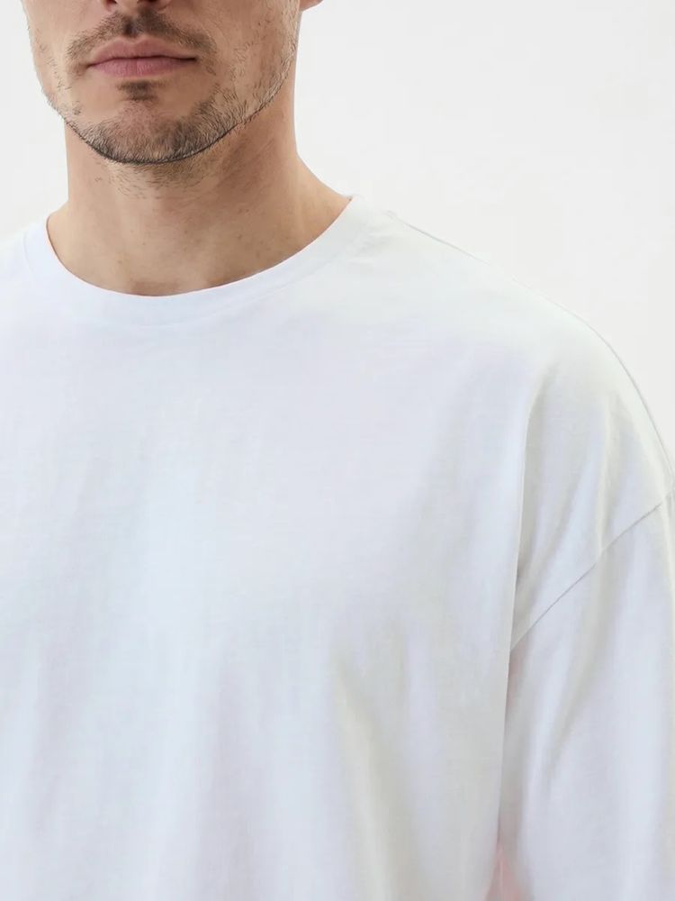 картинка Футболка Oversize Premium 210, белая от магазина Одежда+