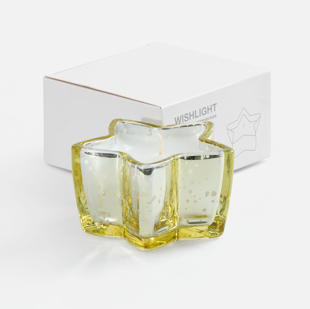 картинка Свеча Wishlight, золотистая от магазина Одежда+