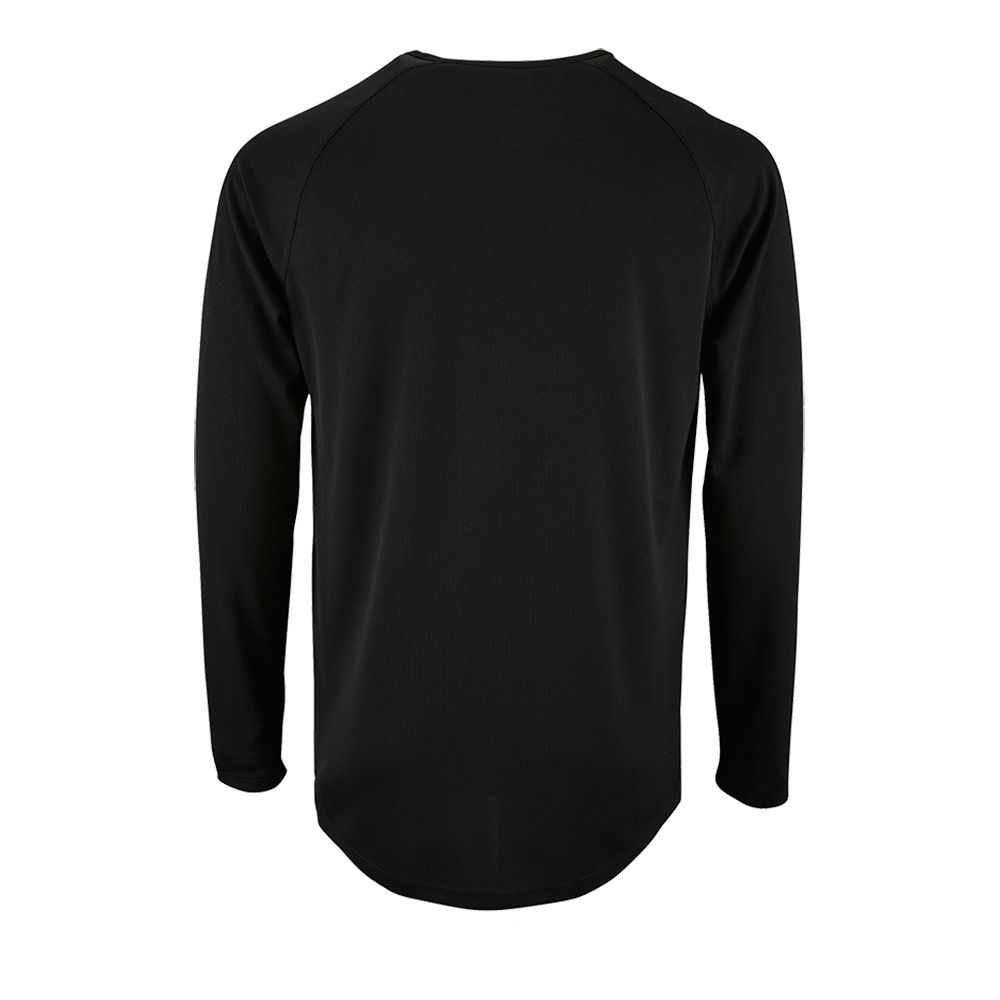 картинка Футболка с длинным рукавом Sporty LSL Men, черная от магазина Одежда+