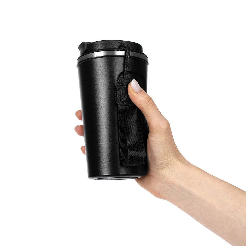 картинка Смарт-стакан с заменяемой батареей tellMug, ver.2, черный от магазина Одежда+
