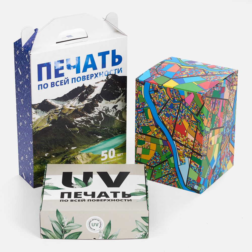 картинка Коробка с печатью на заказ Freeform, XL от магазина Одежда+