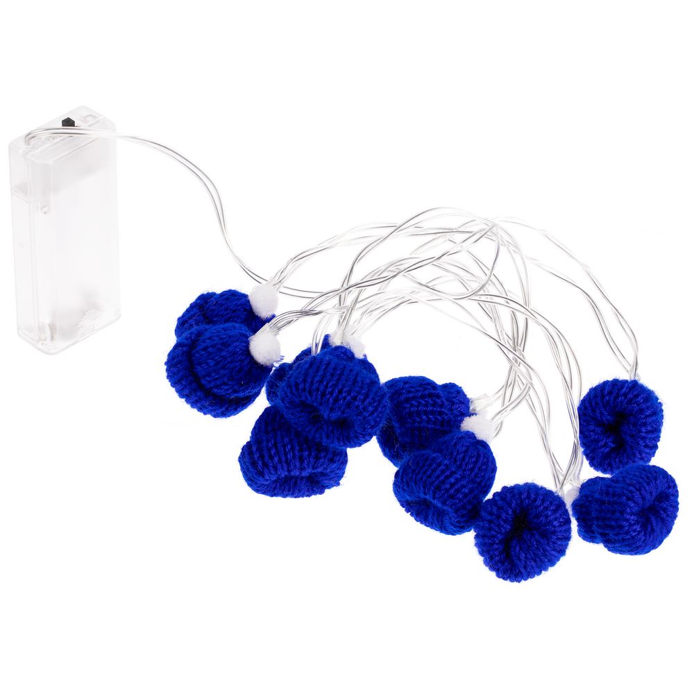 картинка Гирлянда Cosy Poms, синяя от магазина Одежда+