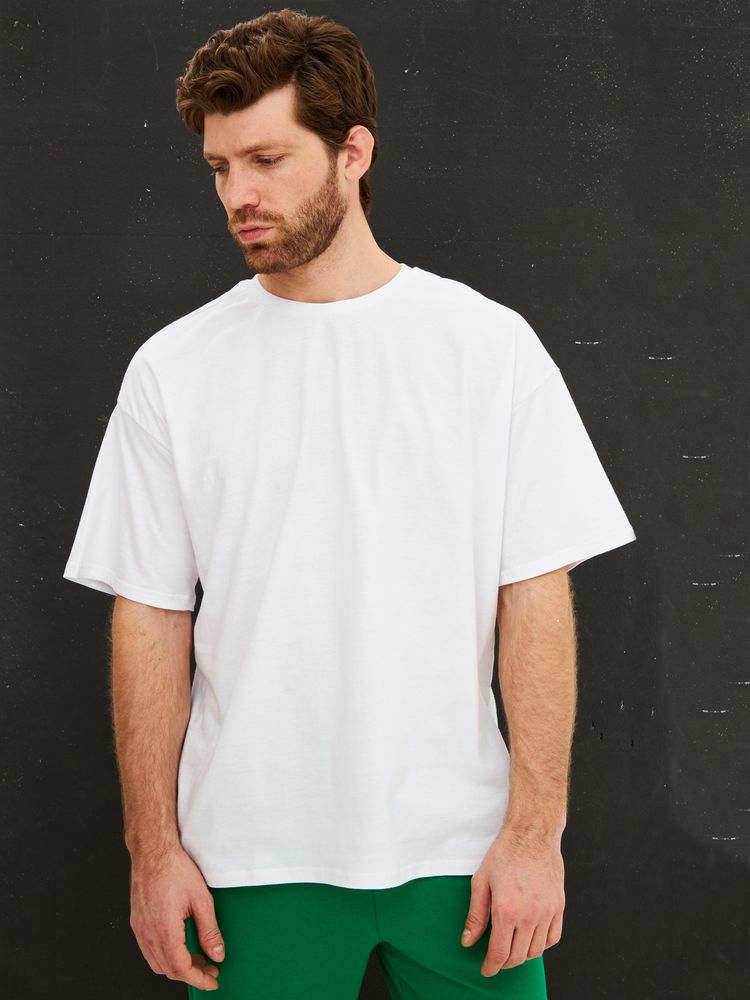 картинка Футболка Oversize Premium, белая от магазина Одежда+