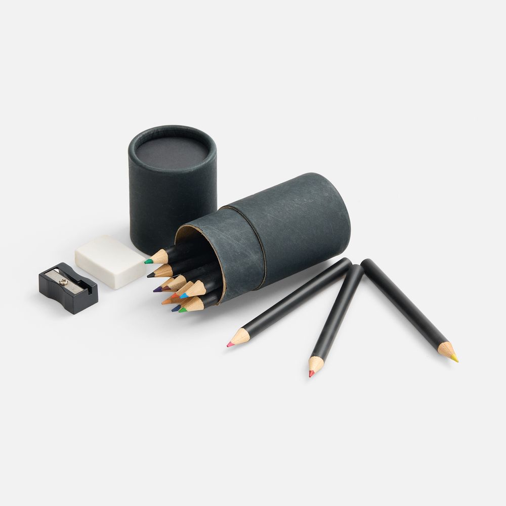 картинка Набор цветных карандашей Pencilvania Tube Plus, черный от магазина Одежда+