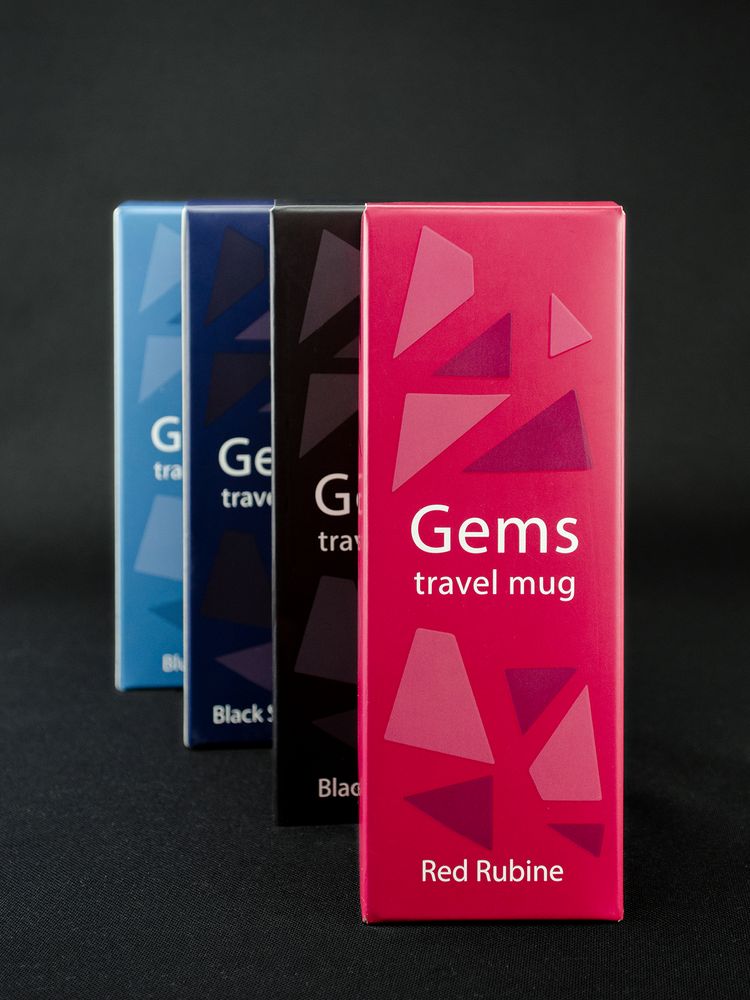 картинка Термостакан Gems Black Morion, черный морион от магазина Одежда+