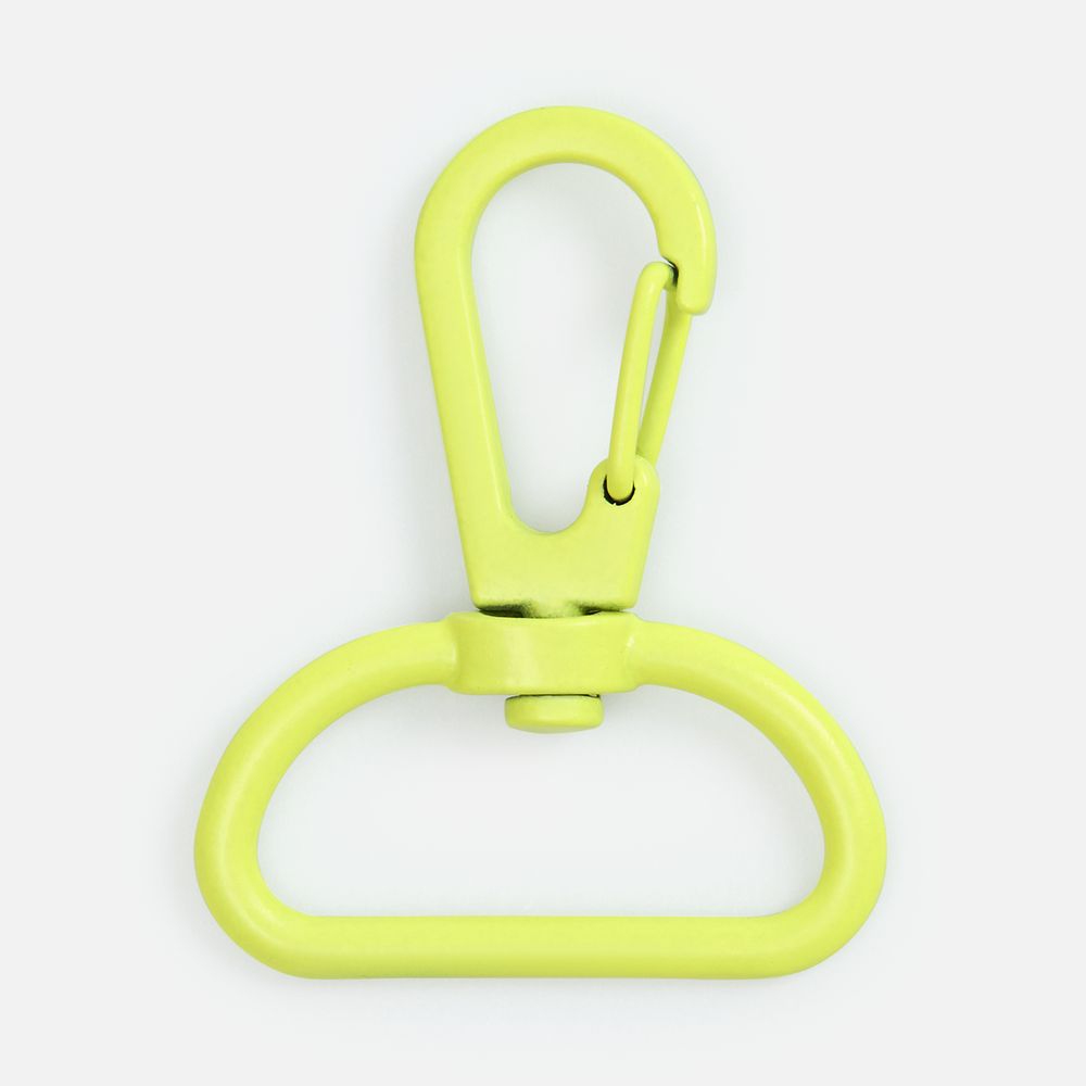 картинка Застежка-карабин Snap Hook, L, желтый неон от магазина Одежда+
