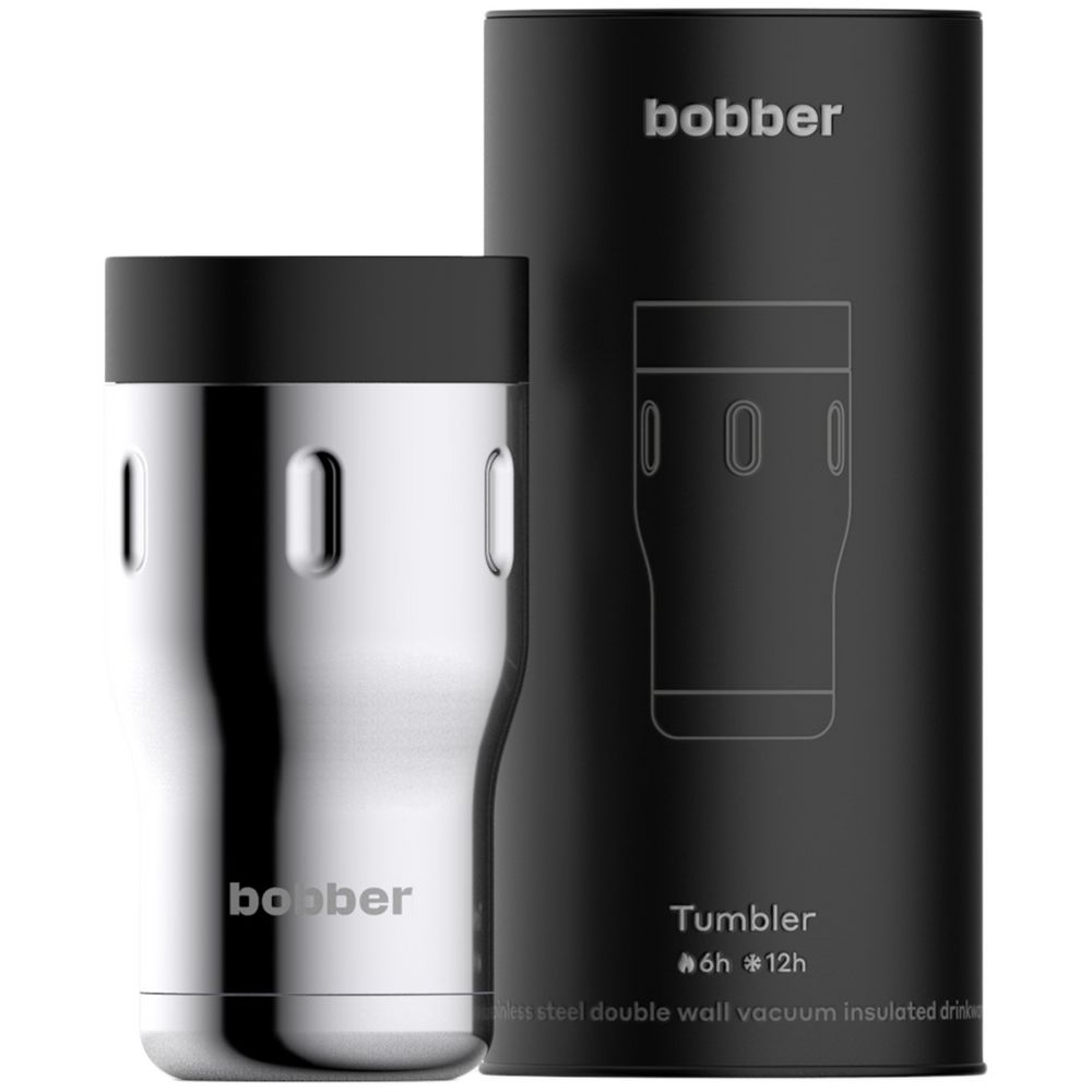 картинка Термостакан Tumbler 350, вакуумный, стальной зеркальный от магазина Одежда+