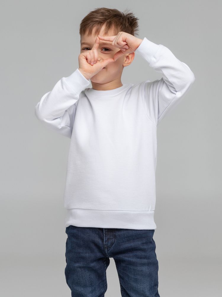 картинка Свитшот детский Toima Kids 2.0, белый от магазина Одежда+