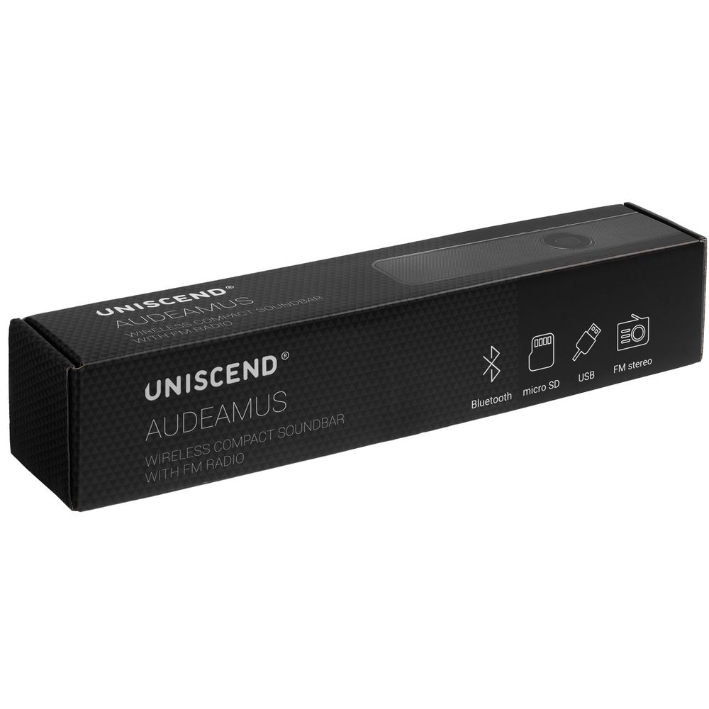 картинка Беспроводная стереоколонка Uniscend Audeamus, черная от магазина Одежда+