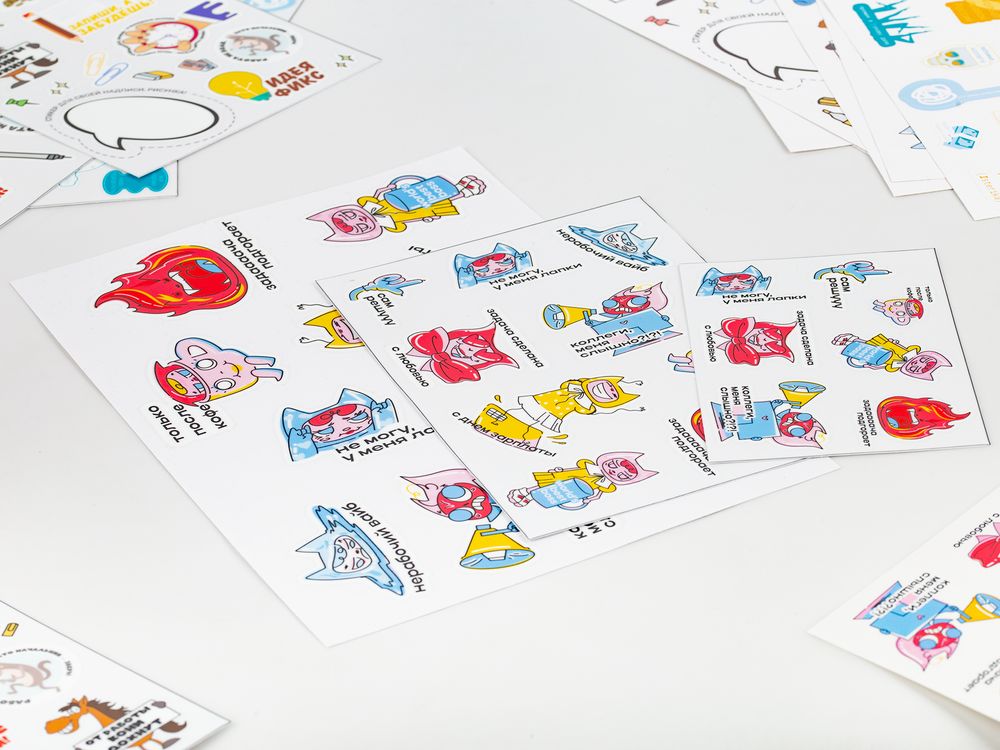 картинка Наклейки UV-DTF Stiker Pack на заказ, M от магазина Одежда+