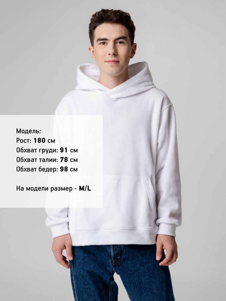 картинка Худи флисовое унисекс Manakin, белое от магазина Одежда+