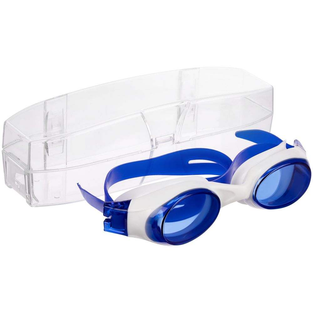 картинка Очки для плавания Swimatic, синие с белым от магазина Одежда+