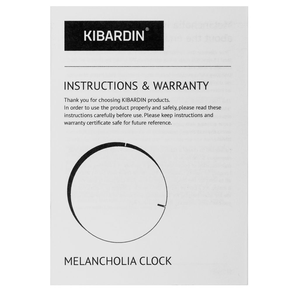 картинка Часы настенные Melancholia Clock, черные от магазина Одежда+