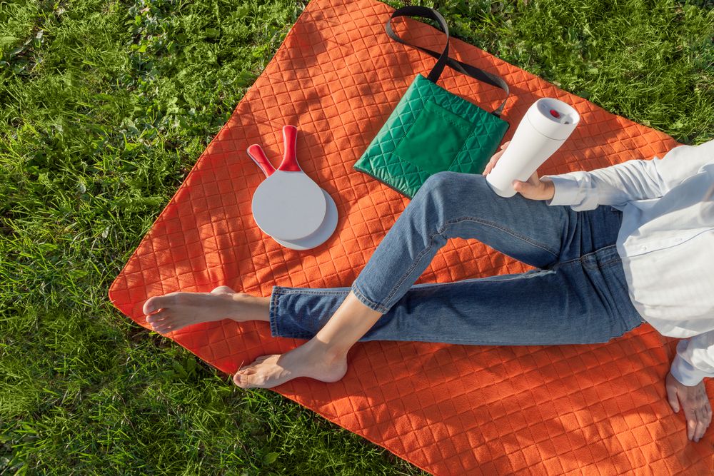 картинка Плед для пикника Comfy, синий от магазина Одежда+