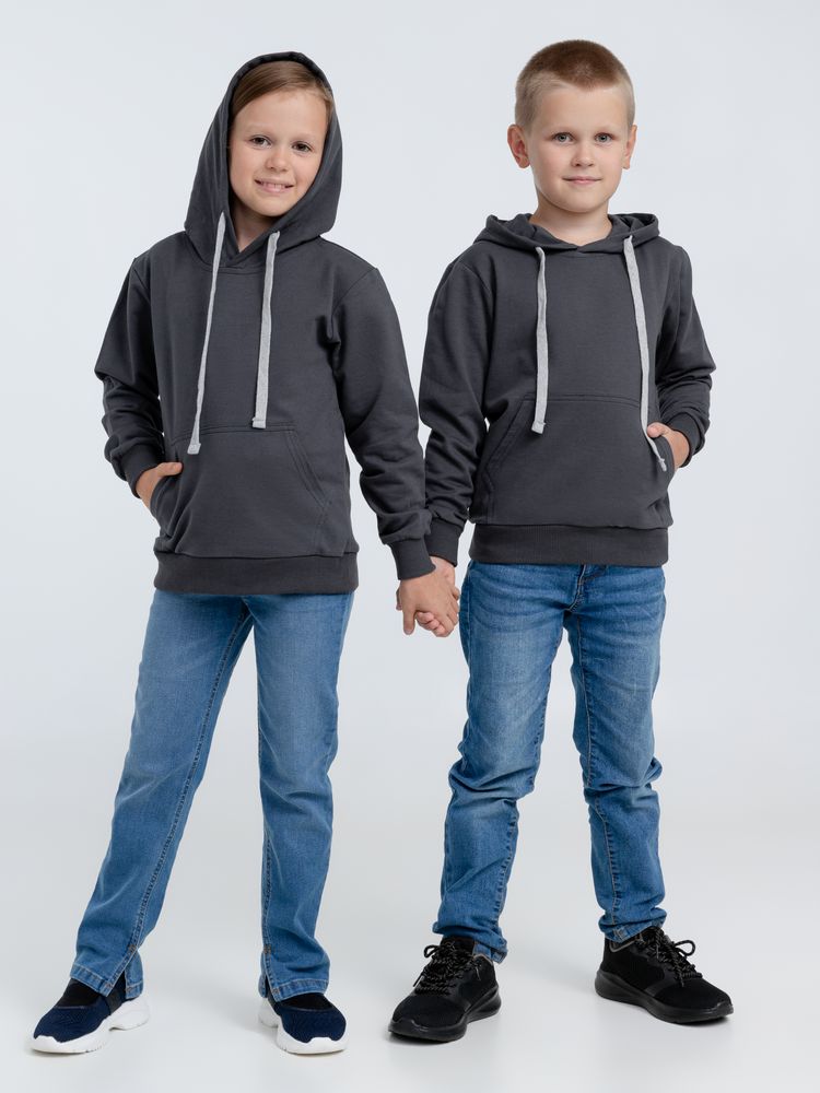 картинка Толстовка с капюшоном детская Kirenga Kids, темно-серая (графит) от магазина Одежда+