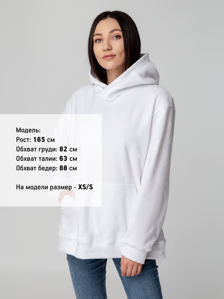 картинка Худи флисовое унисекс Manakin, белое от магазина Одежда+