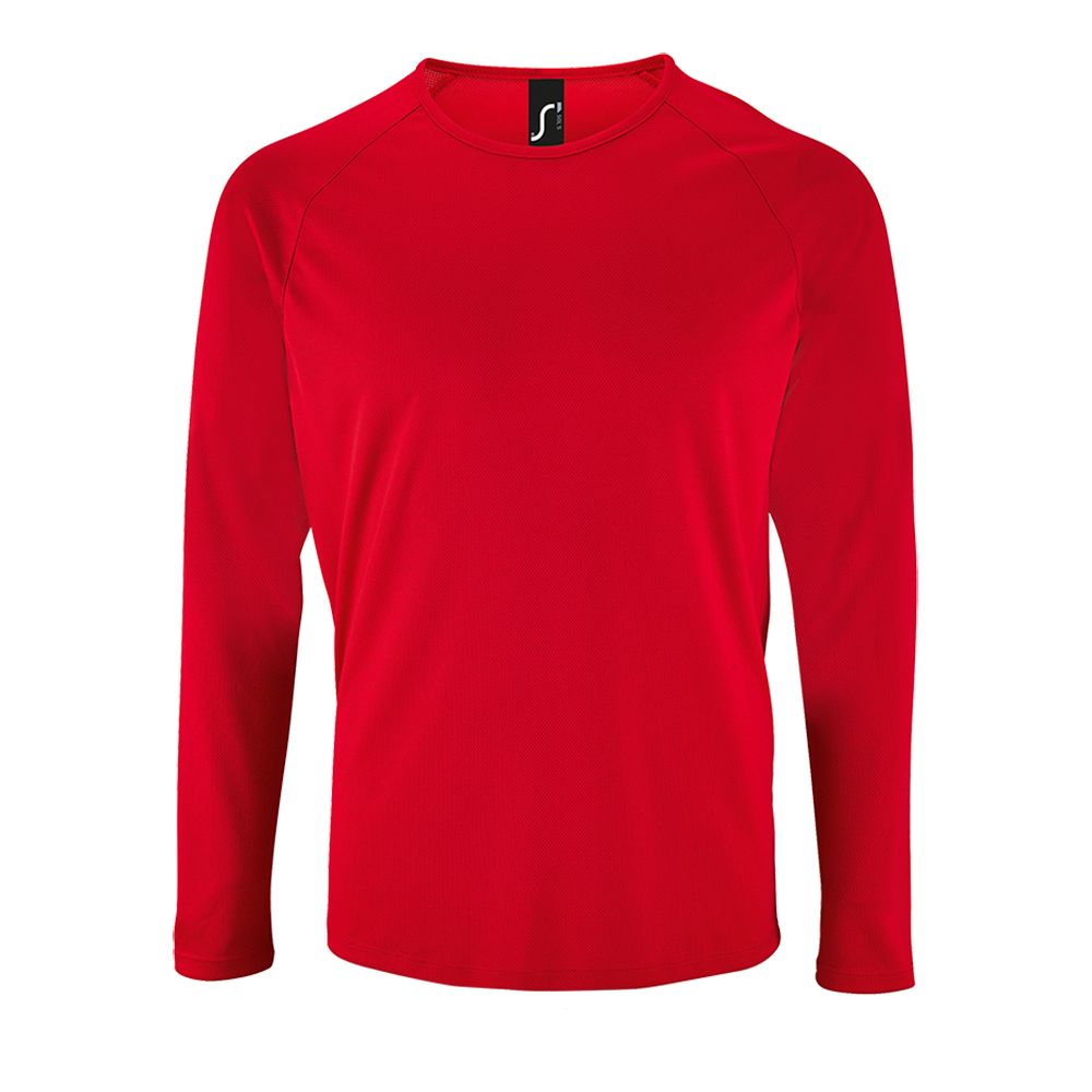 картинка Футболка с длинным рукавом Sporty LSL Men, красная от магазина Одежда+