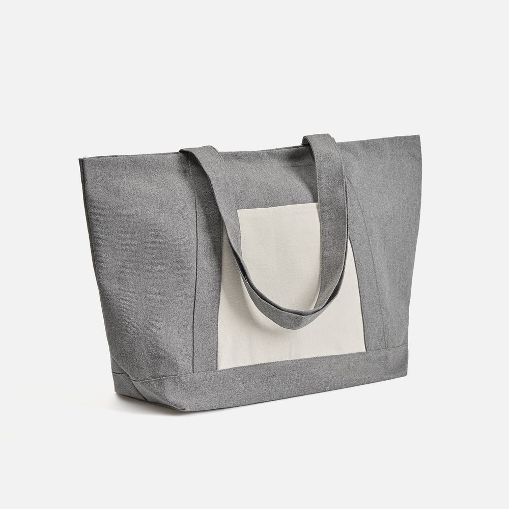 картинка Шопер Shophop, серый с неокрашенным от магазина Одежда+