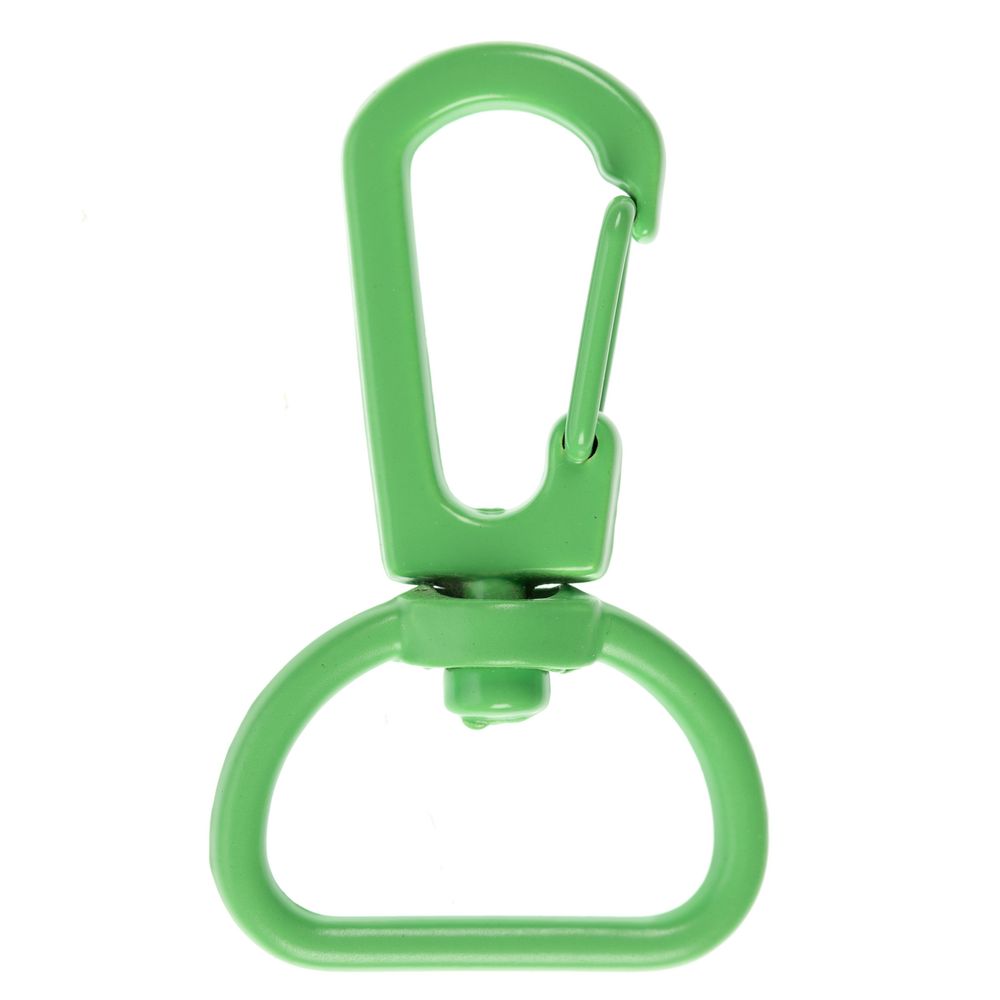 картинка Застежка-карабин Snap Hook, M, зеленый неон от магазина Одежда+