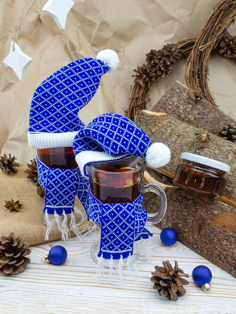 картинка Шапочка на игрушку Dress Cup, синяя от магазина Одежда+